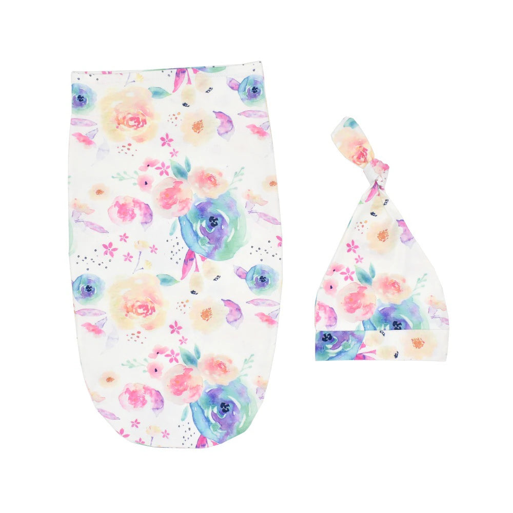 Rose Print Swaddle Wrap