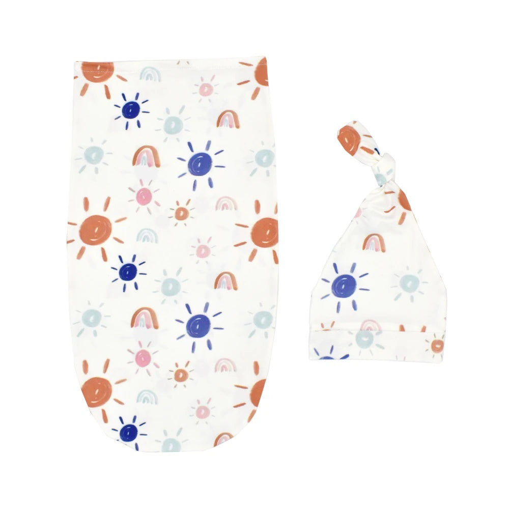 Sun Print Newborn swaddle wrap