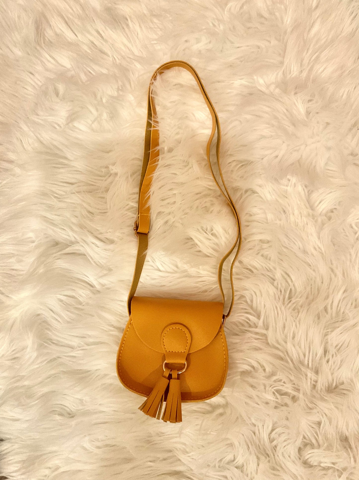 Golden brown mini crossbody