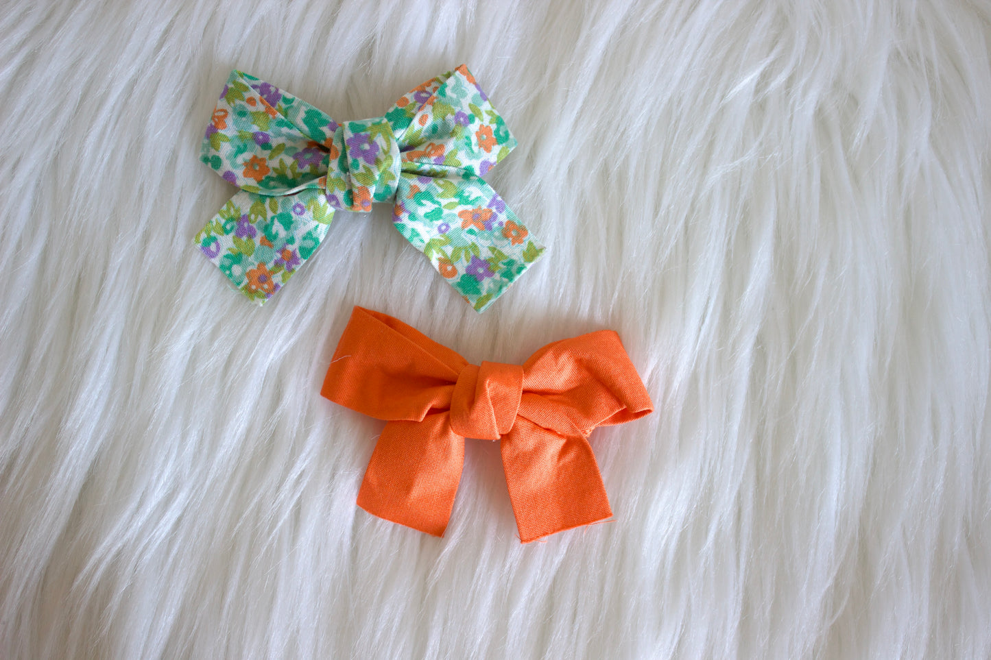 Orange Hair Clip 2pk